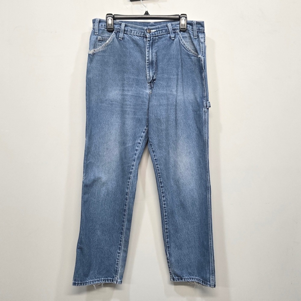 Dickies Carpenter Jeans Mens 33x30 Relaxed Straight‎ Vintage Distressed Workwear